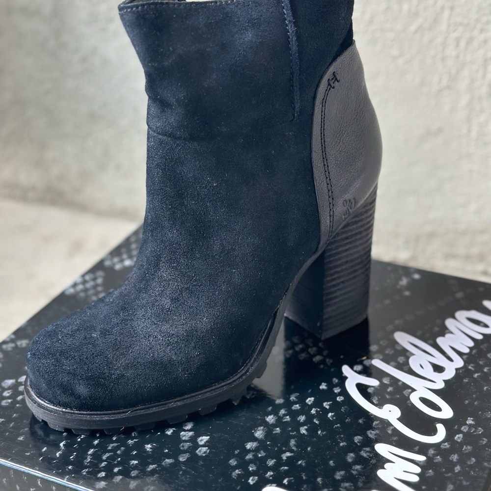 Sam Edelman Booties Black Suede Size 9